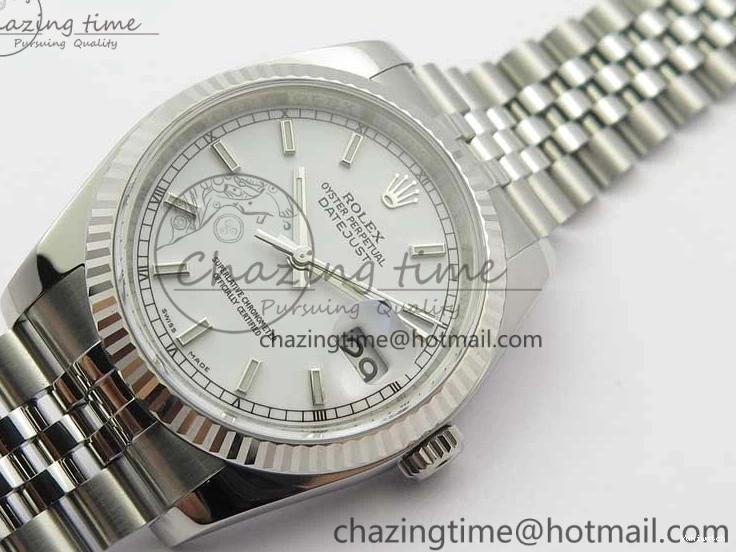 Steel DateJust ARF SH3135 SS White 36 on V3 Best 904L Bracelet Edition 116234 Jubilee Dial 1:1 0122
